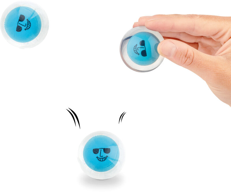 Trendhaus Chill and Smile Springball Crazy Faces – Ø 43 mm, glitzernd