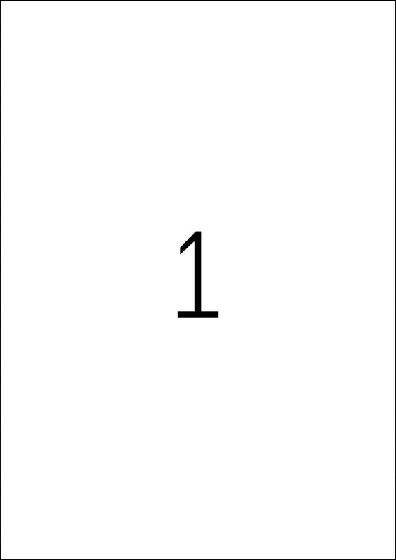 HERMA Etiketten auf Bogen, 210 mm × 297 mm, weiss, Papier, permanent, 25 Blatt