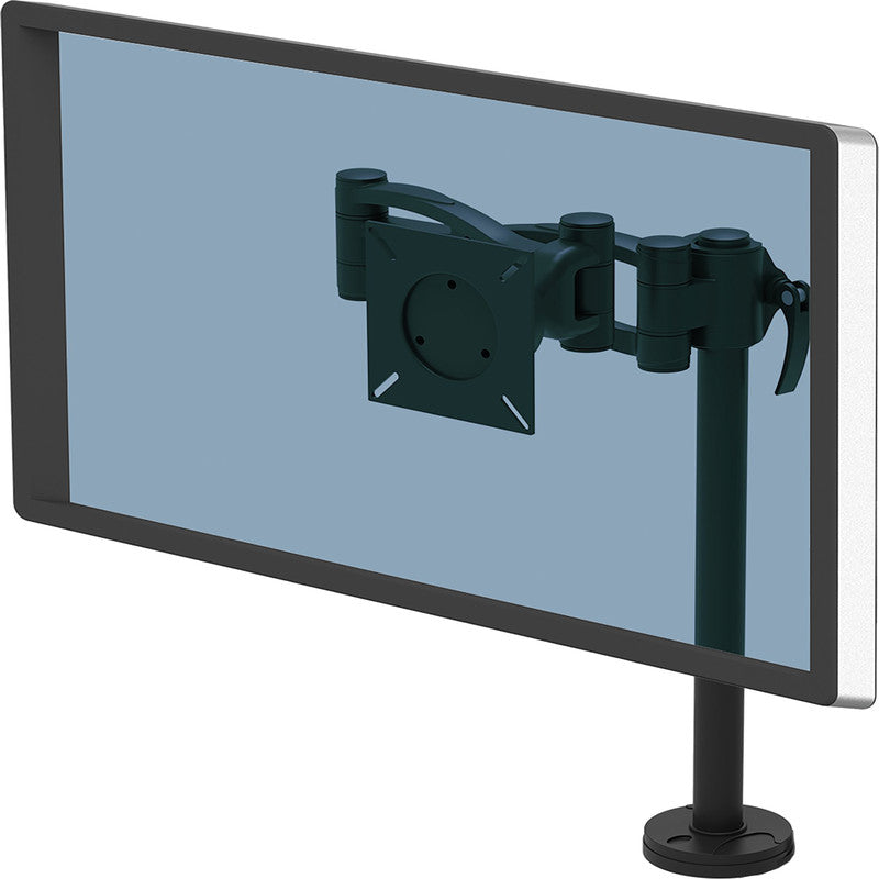 Fellowes Vista – Monitorhalterung, Tischklemme, bis 32", VESA 75 × 75/100 × 100 mm, 10 kg, neigbar +37°/−37°