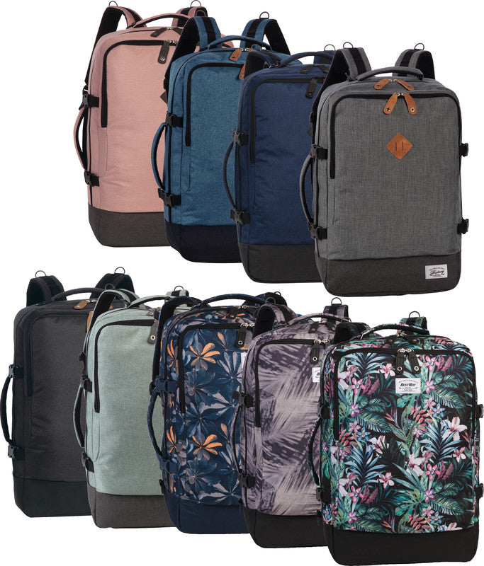 Bestway Cabin Pro – Notebook-Rucksack – für 17,3"-Notebook, 40 l, Kunststoff, Dunkelblau/Ocker, Schefflera