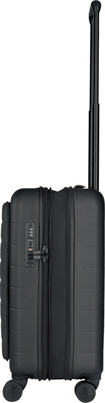Wenger/SwissGear Wenger Notebook-Trolley – für Notebooks bis 14", Hartschale PC/ABS, 4 Doppelrollen, mit TSA, schwarz/grau