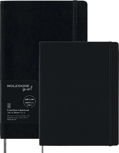 Moleskine Notizbuch, Leimbindung, Hardcover, 176 Seiten, 100 g/m² – schwarz, für MOLESKINE Notes-App