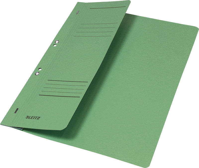 Leitz Schnellhefter – A4, Karton, Grün, Beschriftungslinien, 250 g/m²
