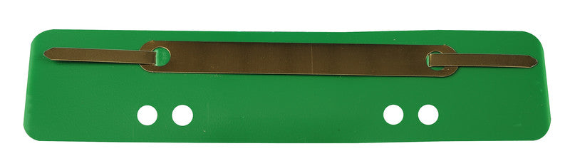 Heftstreifen/Heftverschluss 150 × 34 mm, Kunststoff, Grün – mit Abheftvorrichtung – 25 Stk