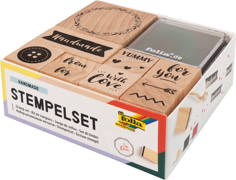 Folia Motivstempel-Set – 13 Teile, Kissen sortiert