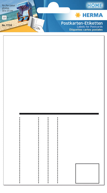 HERMA Schuletiketten – 95 × 145 mm, 10 Stk, 10 Bogen, Papier, permanent haftend
