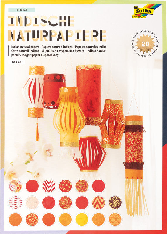 Folia Motivblock – A4 – 50–175 g/m² – sortiert – 20 Blatt