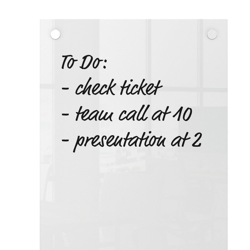 Nobo Whiteboard, Glas