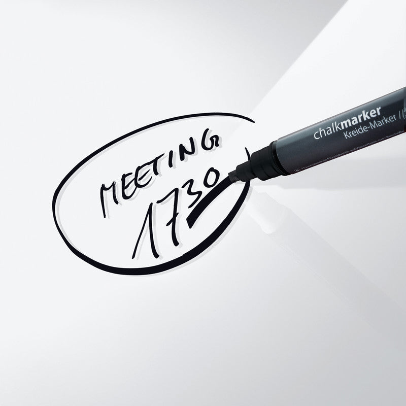 Sigel Whiteboard – 30 × 30 cm, Glas, magnetisch, Wandmontage, inkl. SuperDym Magnetwürfel, Montagesatz