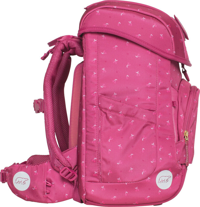 Beckmann Schulrucksack Plus Air – 6-teilig – Cherry – Recycelte Materialien