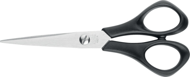 Lerche Universalschere – 14,0 cm, Edelstahl, für Rechtshänder, spitz, Kunststoff, schwarz