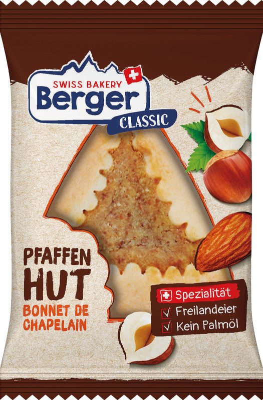 Berger Pfaffenhut Gebäck – Haselnuss, 70 g