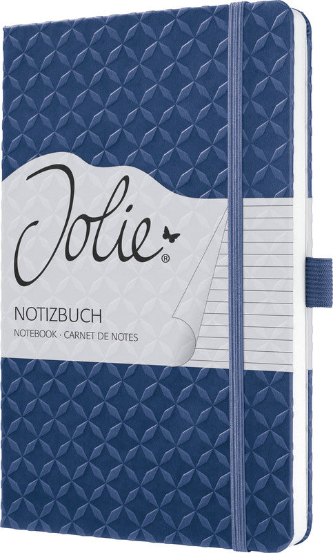 Sigel Notizbuch JOLIE Flair, A5, liniert, Fadenheftung, 174 Seiten, perforiert, 80 g/m² – indigoblau