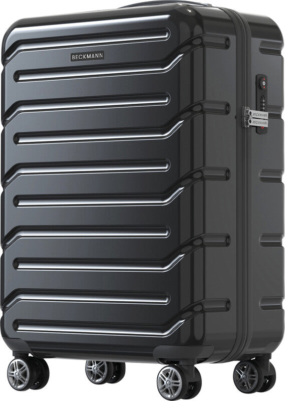 Beckmann Trolley Infinity – Hartschale PC/ABS, 4 Doppelrollen, mit TSA, Schwarz, 39 × 55 × 21 cm