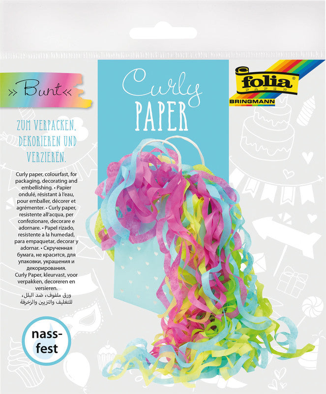 Folia Curly Paper – Geschenkverpackungen, mehrfarbig – Papier, FSC, recyclingfähig