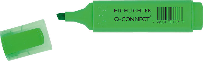Q-CONNECT Textmarker Grün – Keilspitze, 1–5 mm