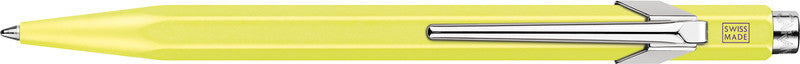 Caran d-Ache Kugelschreiber – Pastellgelb Fluo, Aluminium