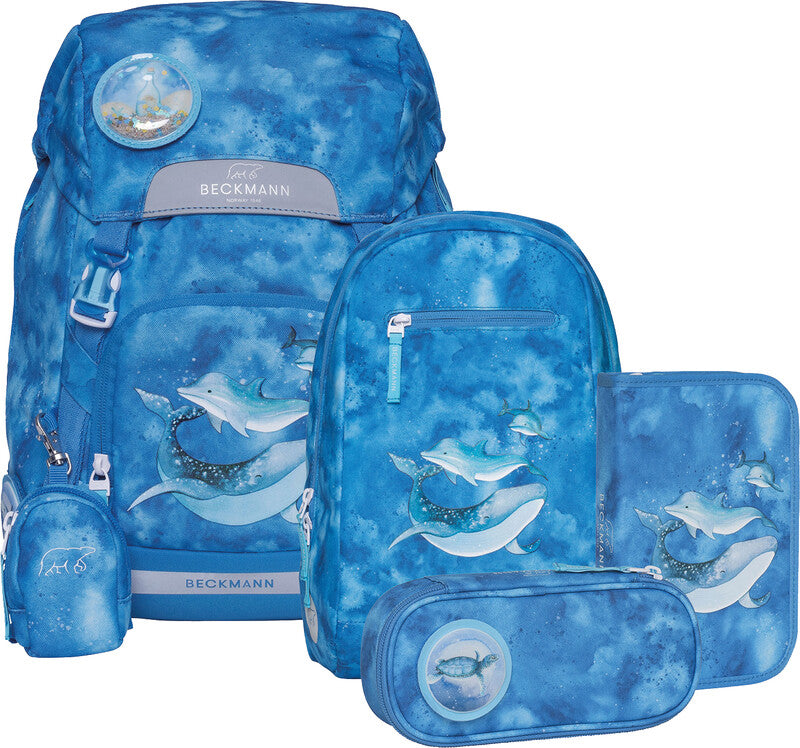 Beckmann Schulrucksack Classic 1st – 6-teilig – Ocean – 24,0×37,0×25,0 cm