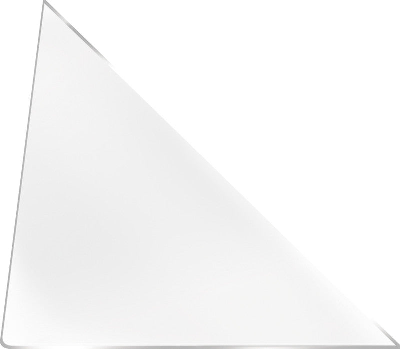 Djois Dreiecktaschen Sichtmappe 100 × 100 mm – transparent, Polypropylen, selbstklebend, glänzend, 12er-Pack