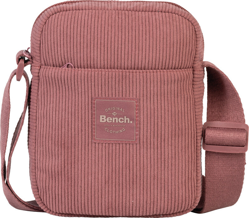 Bench cord – Umhängetasche, 2,5 l, Polyester, Mauve, 16 × 21 × 6 cm