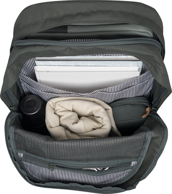 Beckmann Rucksack – College – Grün – 30,0 cm × 53,0 cm × 22,0 cm – Recycelte Materialien