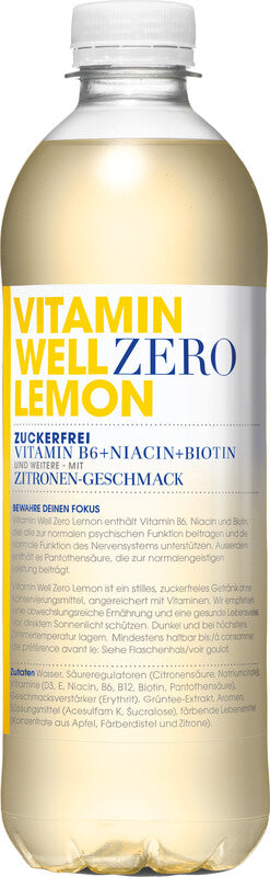 Vitamin Well – Vitaminwasser Zero Zitrone – 5 dl