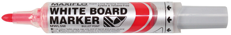Pentel Whiteboard-Marker Maxiflo MWL5M – Konische Spitze 6 mm – Sortiert – 4er-Set – Trocken abwischbar