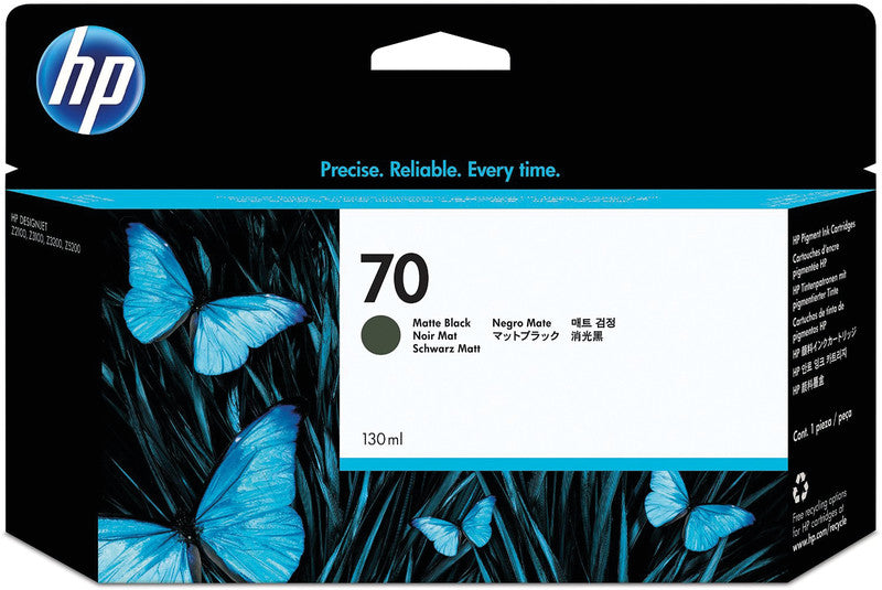 HP Tintenpatrone 70, Schwarz, 130 ml