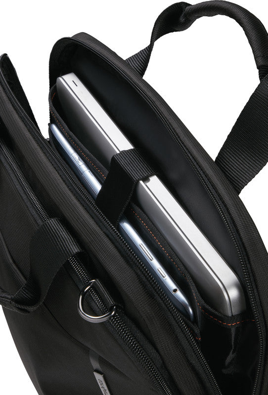 Samsonite Network 4 Notebook-Tasche – für Notebooks bis 14,1", 11 l, Aufsteckfunktion, schwarz