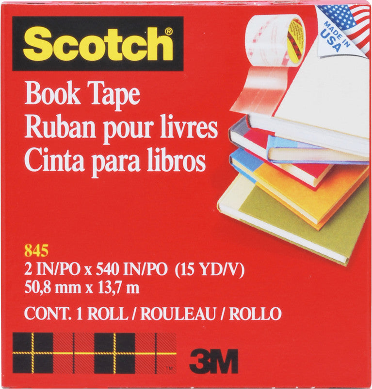 Scotch Buchklebeband – permanent, glatt, 50 mm × 13,7 m, transparent