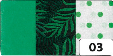 Folia Seidenpapier, 20 g/m², 50 × 75 cm, grün, 6 Blätter, FSC Mix Credit