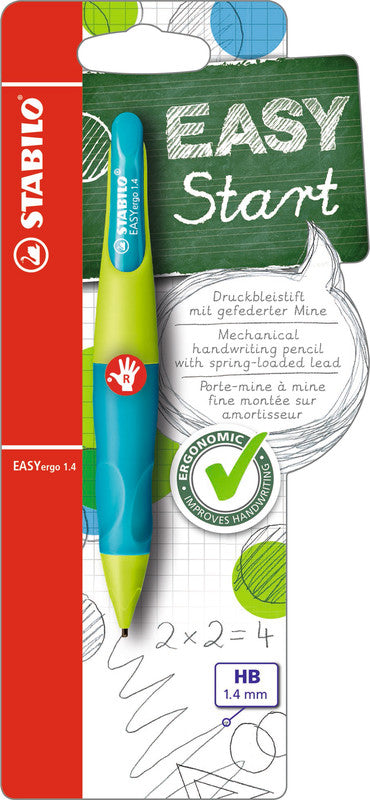 Stabilo EASYergo Start Druckbleistift – 1,4 mm, für Rechtshänder, Neon-Limonengrün