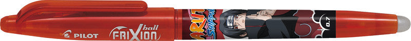 Pilot FriXion Ball Naruto Shippuden – Radierbarer Tintenroller mit Kappe, 0,7 mm, Rot, für Linkshänder