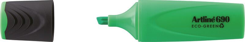 Artline EK690 Eco-Green Textmarker Set 4 Farben – Keilspitze, 1–4 mm