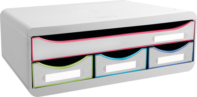 Exacompta Schubladenelement Toolbox Mini – für Formate bis A4+ – 270 × 355 × 135 mm