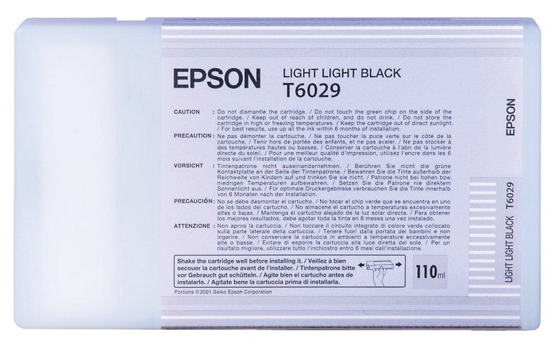 Epson Tintenpatrone T6029, Schwarz, 110 ml – für Inkjetdrucker/Multifunktionsgeräte
