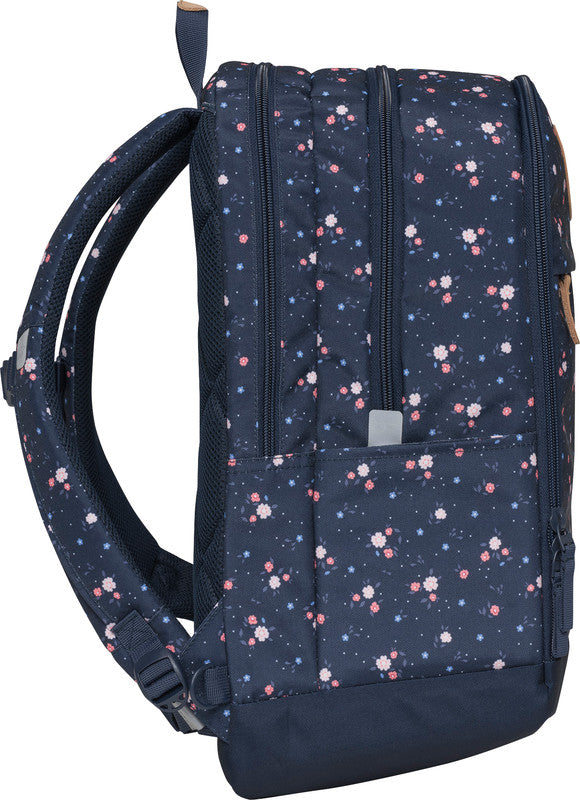 Beckmann Urban Midi Rucksack – Floral – Recycelte Materialien