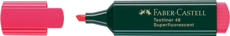 Faber-Castell Textmarker rot – Keilspitze, 1–5 mm, nachfüllbar