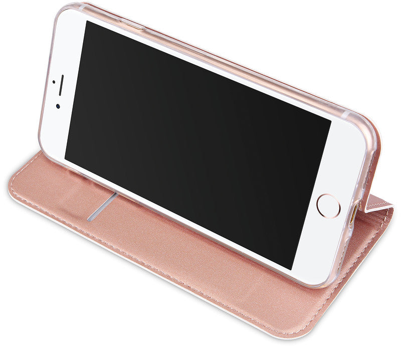 Dux Ducis Booklet-Hülle Skin Pro – für Apple iPhone XR – Roségold – mit Kartenfach, Magnetverschluss