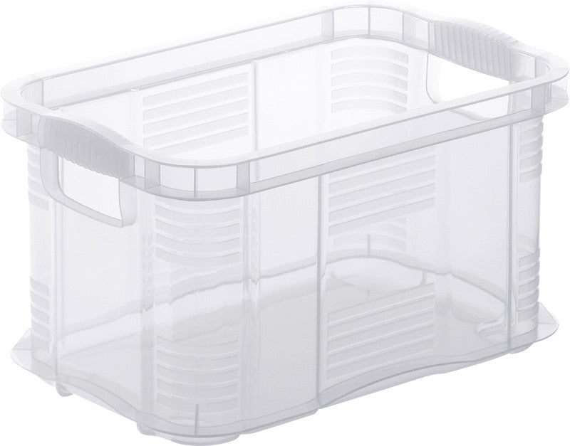Rotho Systembox Agilo – Kunststoff, transparent, 29 × 15,5 × 19 cm