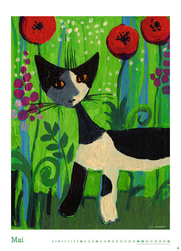 Heye Kunstkalender Edition 2026 – 49 × 68 cm – d – mit Gold- und Silberfolienprägung, mit Aufhänger