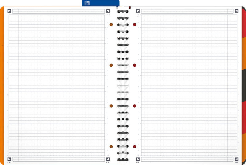 Oxford Collegeblock, 80 Blatt, 4-fach gelocht, perforiert, 80 g/m² – Schwarz, für SCRIBZEE App