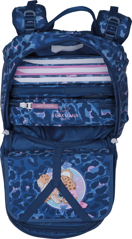 Beckmann Schulrucksack Active Air Flx – Cheetah – 26,0×39,0×22,0 cm – recycelte Materialien