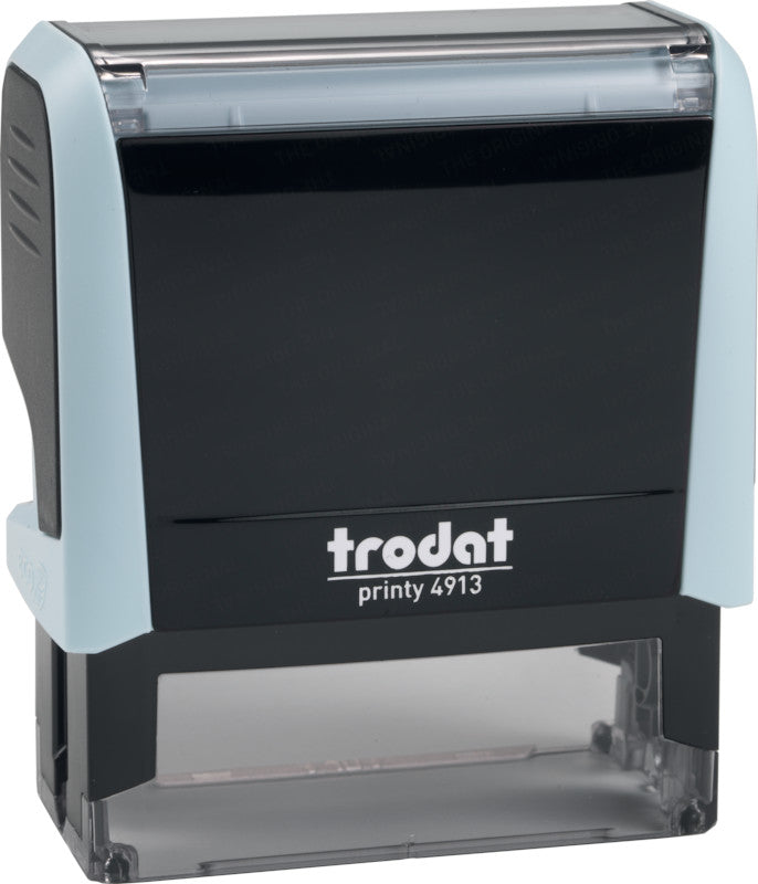 Trodat Motivstempel Printy 4913 – Motiv: zum Selbersetzen, selbstfärbend, Kunststoff, 58 × 22 mm