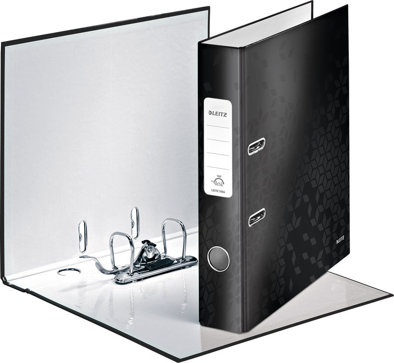Leitz WOW 180° Ordner – für A4 – Rückenbreite 5,2 cm – Schwarz