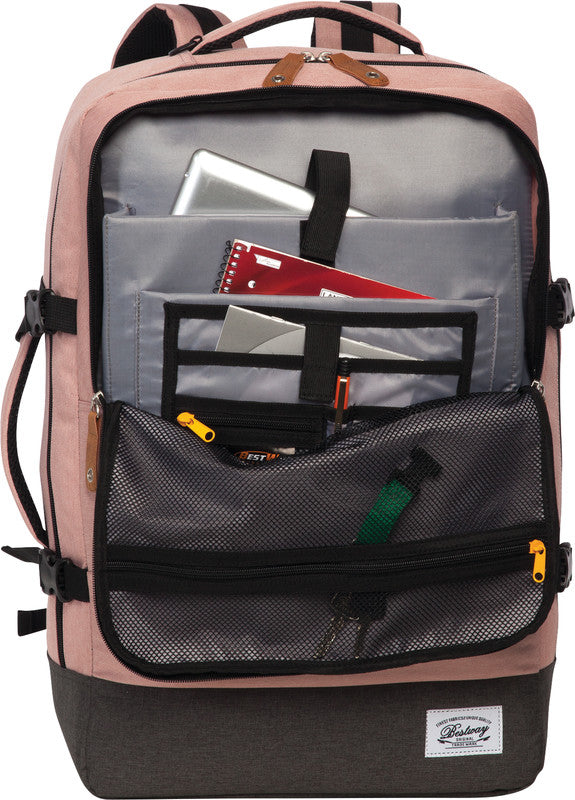 Bestway Cabin Pro Notebook-Rucksack – für Notebooks bis 17,3", 40 l, wasserabweisend, Kunststoff, rosa
