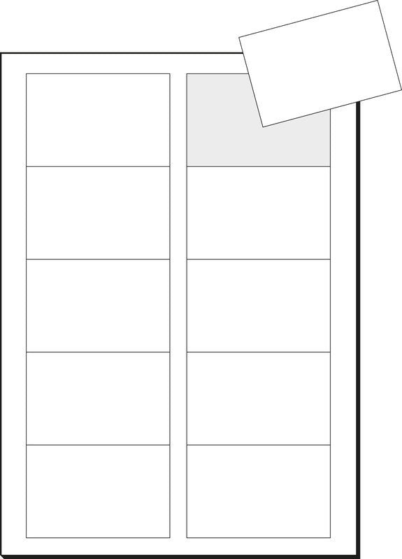 Sigel Visitenkarten, 85 × 55 mm – A4, 10 pro Blatt – 100 Karten – FSC-zertifiziert, beidseitig bedruckbar