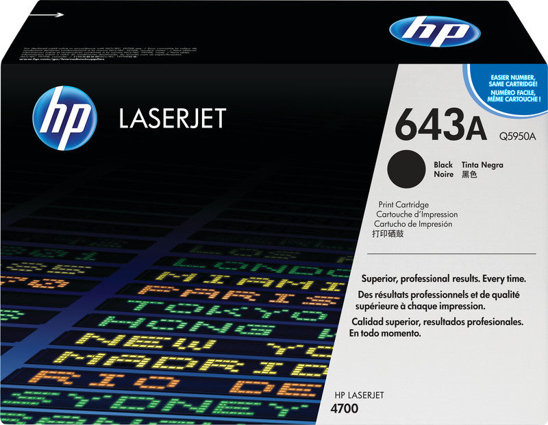 HP Toner 643A – schwarz, 11000 Seiten