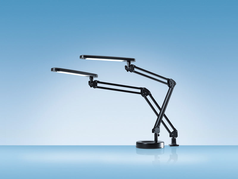 Hansa LED Tischleuchte – dreh- & neigbar – 5000 K (neutralweiss) – 394 lm 7 W – schwarz Aluminium