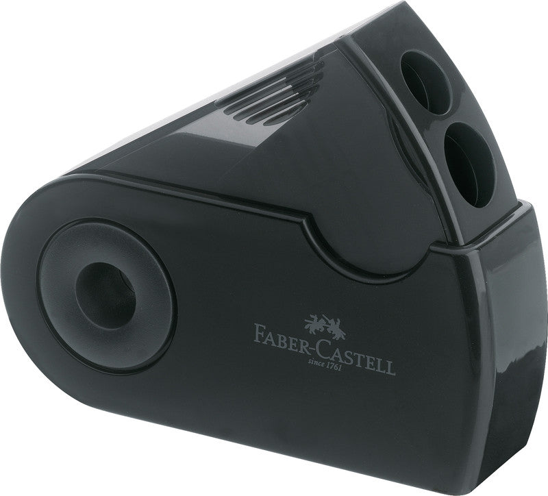 Faber-Castell Grip 2001 Bleistift, Grip-Zone, B, Mine Ø 2 mm, Schwarz – 5-teiliges Set